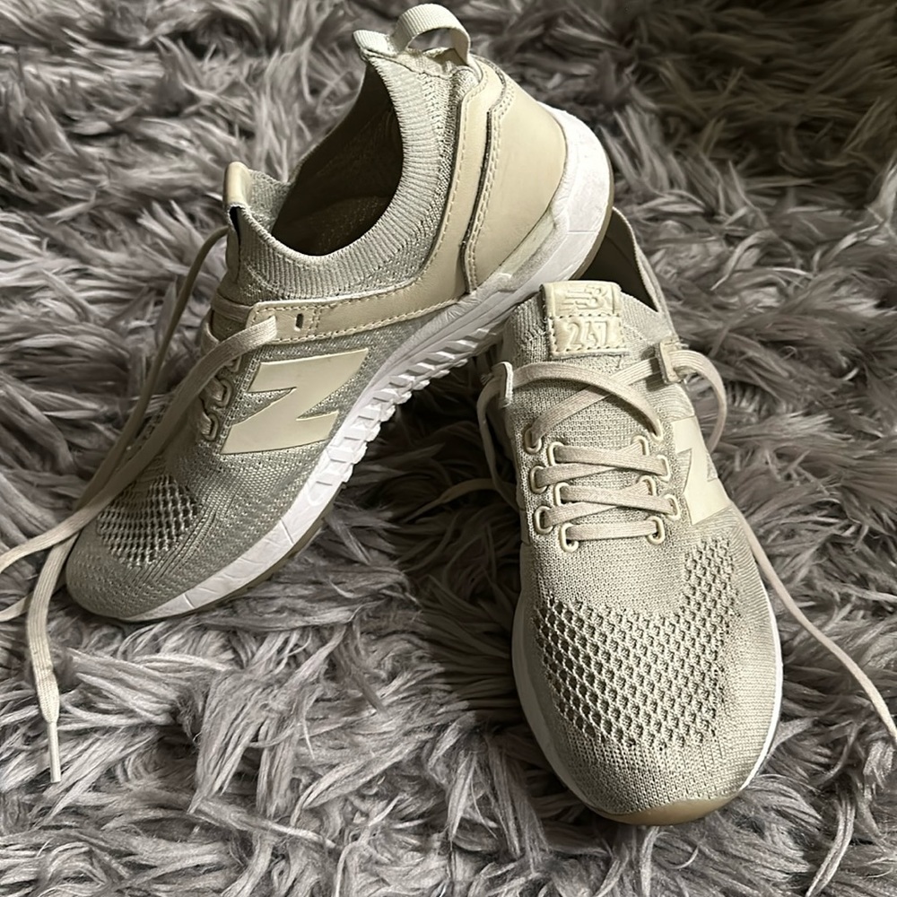 Beige New Balance Rev Lite Tennis Shoes